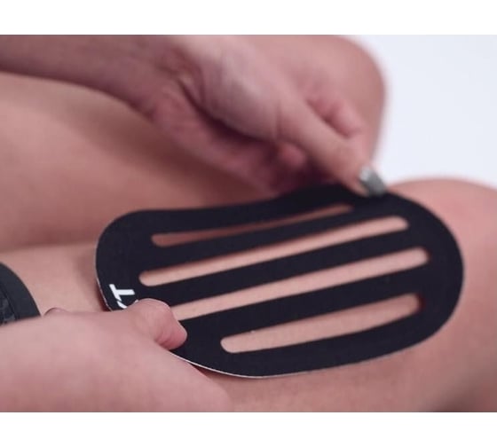 Спортивный тейп KT TAPE Аппликация для восстановления Recovery Patch (4 шт.) | Black (черный) 10000381