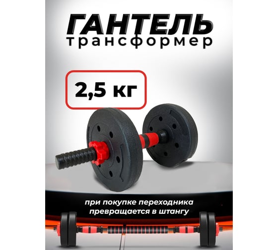 Пластиковая разборная гантель BARFITS 2.5кг 1181160705