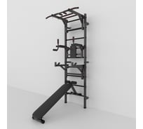 Шведская стенка BARFITS турник рукоход, брусья, стойка, скамья, черный 4607120459435