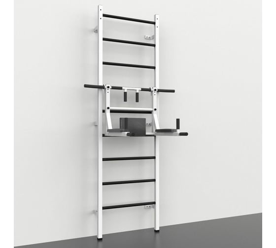 " Шведская стенка и Турник-Брусья-Пресс 3 в 1 MODERN, Белая " BARFITS 1181160821