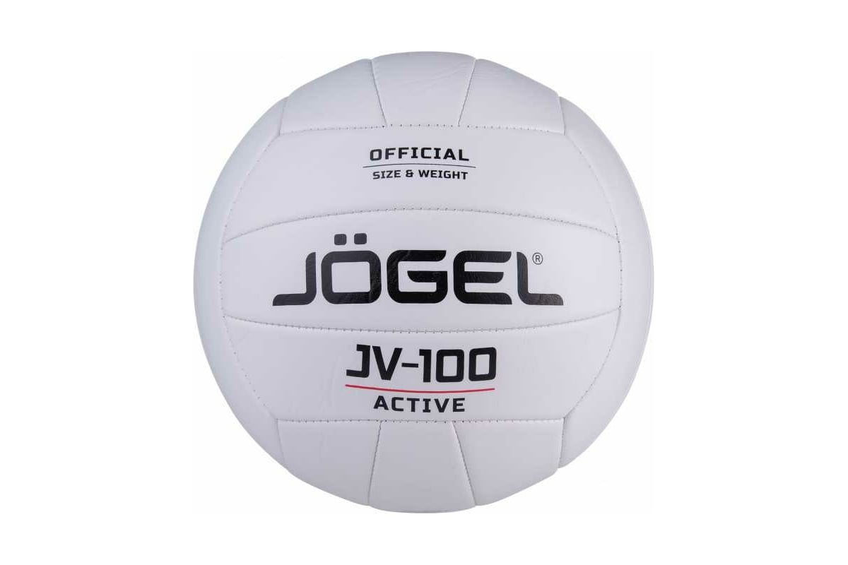 Волейбольный мяч Jogel JV-100, белый BC21 1/50 УТ-00019885 - выгодная цена,  отзывы, характеристики, фото - купить в Москве и РФ