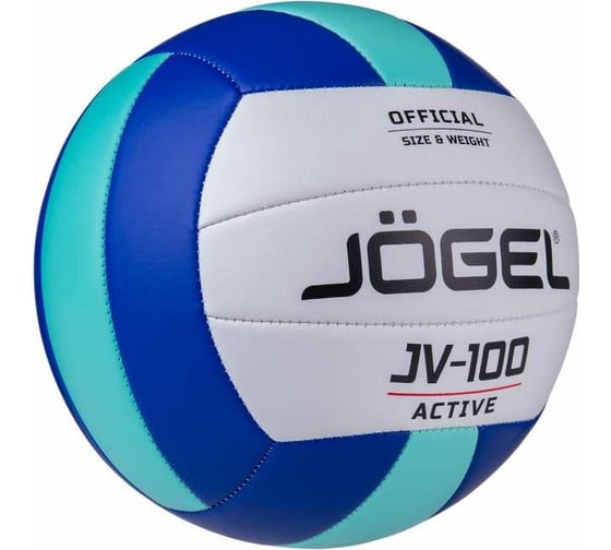 Волейбольный мяч Jogel JV-100, синий/мятный BC21 1/50 УТ-00019884