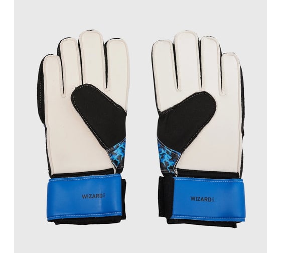 Вратарские перчатки Jogel ONE Wizard AL3 Flat, голубые УТ-00020931