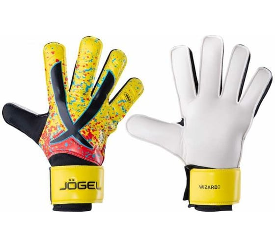 Вратарские перчатки Jogel ONE Wizard AL3 Flat, желтые УТ-00018471