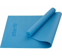Коврик для йоги и фитнеса Starfit FM-101 PVC, 0.5 см, 173x61 см, синий пастель ЦБ-00001471