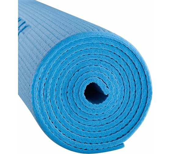 Коврик для йоги и фитнеса Starfit FM-101 PVC, 0.5 см, 173x61 см, синий пастель ЦБ-00001471