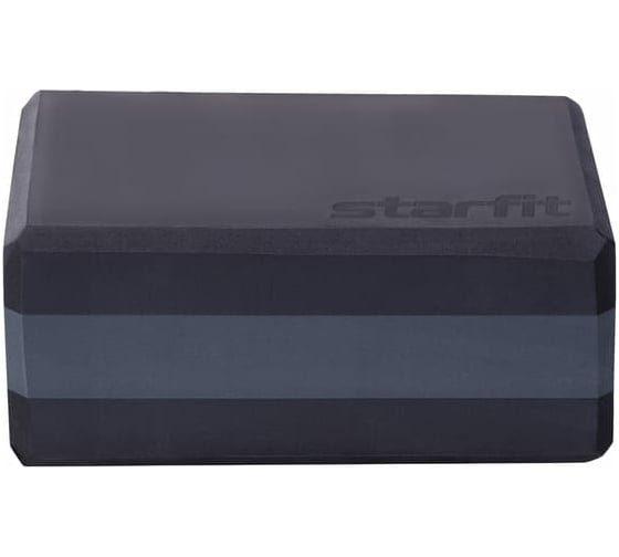 Блок для йоги Starfit YB-201 EVA, 22.8x15.2x10 см, 350 г, черно-серый УТ-00016643