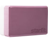 Блок для йоги Starfit YB-201 EVA, 22.8x15.2x10 см, 350 г, пыльная роза УТ-00016905