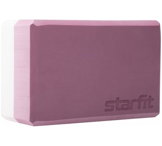 Блок для йоги Starfit YB-201 EVA, 22.8x15.2x10 см, 350 г, пыльная роза УТ-00016905 1