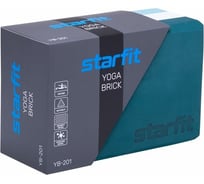 Блок для йоги высокой плотности Starfit YB-201 EVA, 10 см, 350 г, 22.8x15.2 см, изумрудный УТ-00019038
