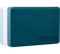 Блок для йоги Starfit YB-201 EVA, 22.8x15.2x10 см, 350 г, изумрудная радуга УТ-00016906