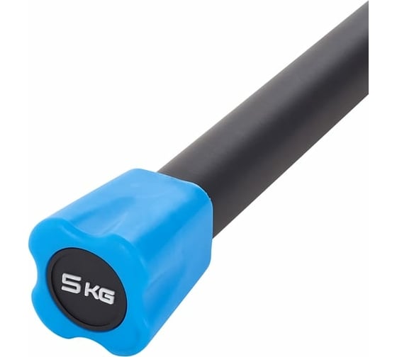 Неопреновый бодибар Starfit BB-301 5 кг, черный/синий УТ-00019810 ...
