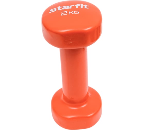 Виниловая гантель Starfit DB-101 2 кг, оранжевый УТ-00018823