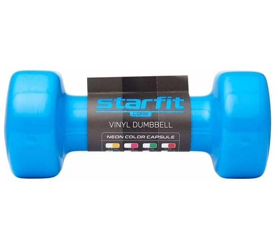 Виниловая гантель Starfit DB-101 2,5 кг, синий УТ-00018824