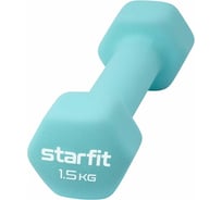 Неопреновая гантель Starfit DB-201 1,5 кг, мятный УТ-00018830
