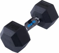 Гексагональная обрезиненная гантель Starfit DB-301 14 кг, черный УТ-00019793