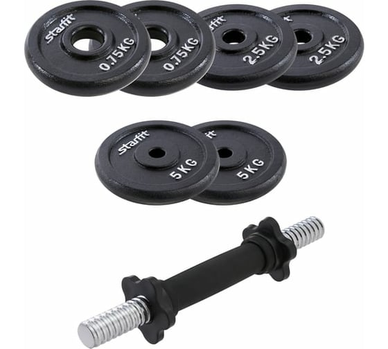 Разборная чугунная гантель Starfit DB-715 18 кг ЦБ-00001349