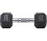 Гексагональная обрезиненная гантель Starfit DB-301 4 кг, черный УТ-00019785 4