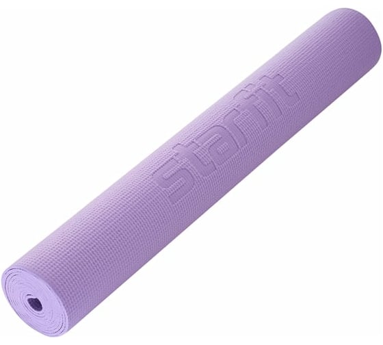 Коврик для йоги и фитнеса Starfit FM-101 PVC, 0.3 см, 173x61 см, фиолетовый пастель УТ-00018897