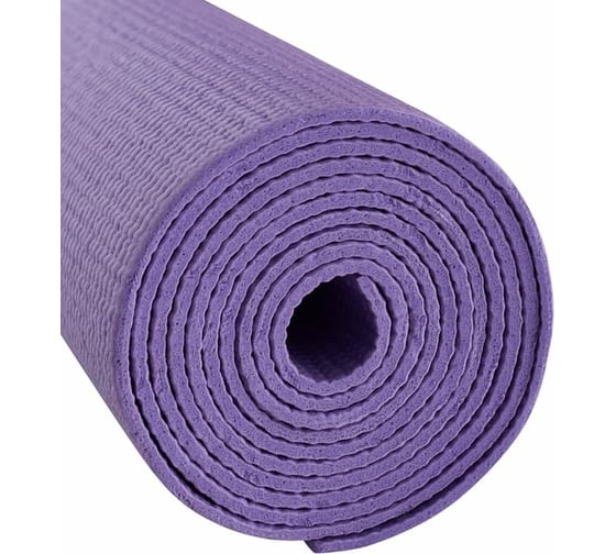 Коврик для йоги и фитнеса Starfit FM-101 PVC, 0.3 см, 173x61 см, фиолетовый пастель УТ-00018897