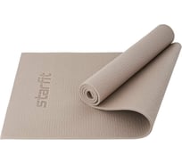 Коврик для йоги и фитнеса Starfit FM-101 PVC, 1 см, 173x61 см, тепло-серый пастель УТ-00018909