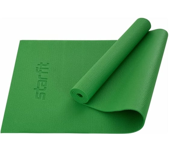 Коврик для йоги и фитнеса Starfit FM-101 PVC, 0.5 см, 173x61 см, зеленый УТ-00018901