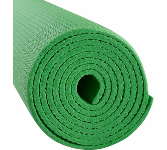 Коврик для йоги и фитнеса Starfit FM-101 PVC, 0.5 см, 173x61 см, зеленый УТ-00018901