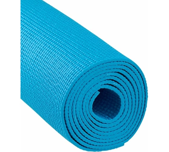 Коврик для йоги и фитнеса Starfit FM-101 PVC, 0.4 см, 183x61 см, синий ЦБ-00001467