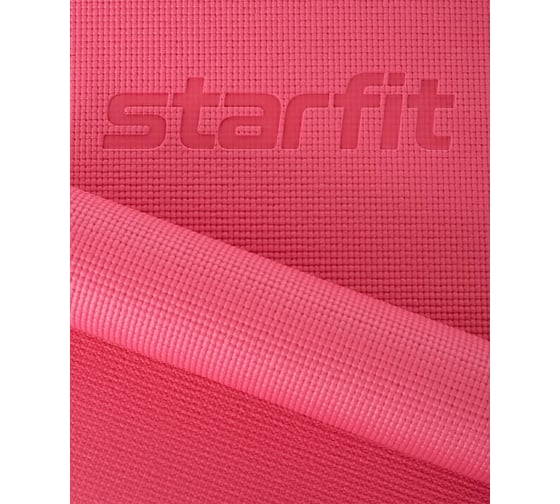 Коврик для йоги и фитнеса Starfit FM-101 PVC, 0.6 см, 173x61 см, розовый УТ-00018903