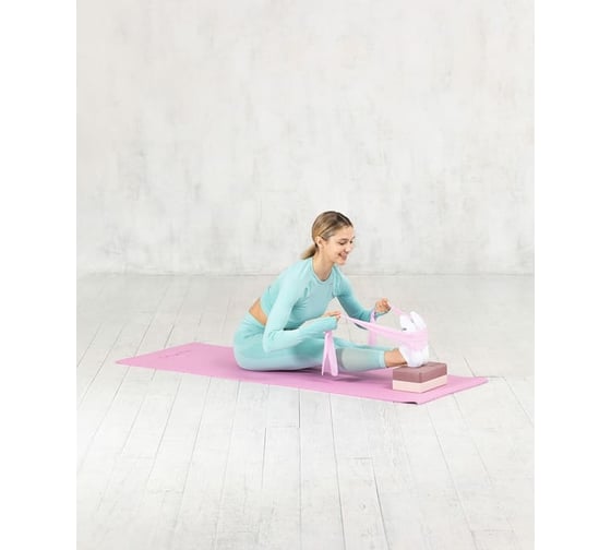 Лента для пилатеса Starfit ES-201 1200х150х0.35 мм, розовый пастель УТ-00019254