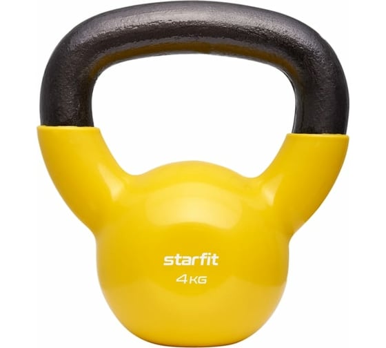 Виниловая гиря Starfit DB-401 4 кг, желтый УТ-00018836