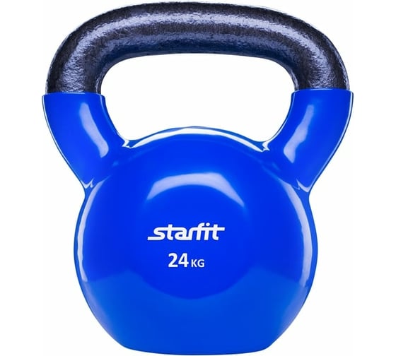 Виниловая гиря Starfit DB-401 24 кг, темно-синяя УТ-00007108