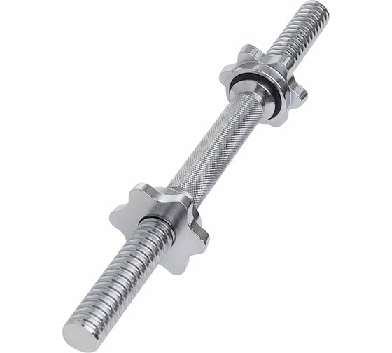 Гантельный металлический хромированный гриф Starfit BB-107 35 см, d=25 мм УТ-00019083