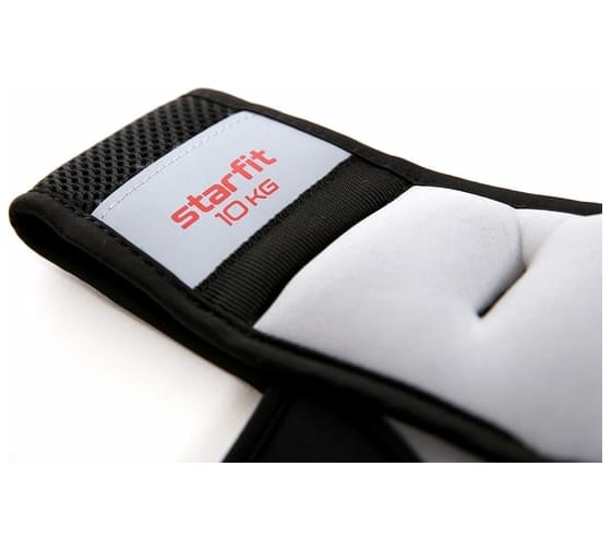 Жилет-утяжелитель Starfit Core WT-301 10 кг, серый/красный УТ-00019773