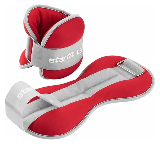 Универсальные утяжелители Starfit WT-502 1.5 кг, малиновый ЦБ-00001528