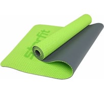Перфорированный коврик для фитнеса Starfit FM-202 TPE 173x61x0.7 см, ярко-зеленый УТ-00016641