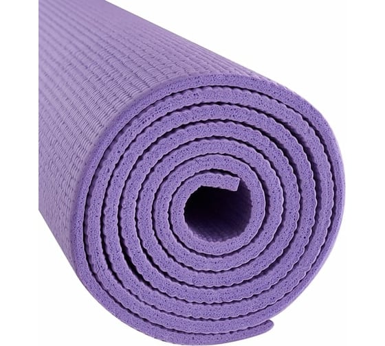Коврик для йоги и фитнеса Starfit FM-104 PVC, 0.8 см, 183x61 см, фиолетовый пастель УТ-00018905