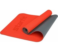 Перфорированный коврик для фитнеса Starfit FM-202 TPE 173x61x0.5 см, ярко-красный УТ-00016640