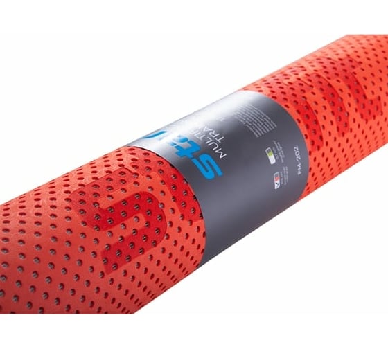 Перфорированный коврик для фитнеса Starfit FM-202 TPE 173x61x0.5 см, ярко-красный УТ-00016640