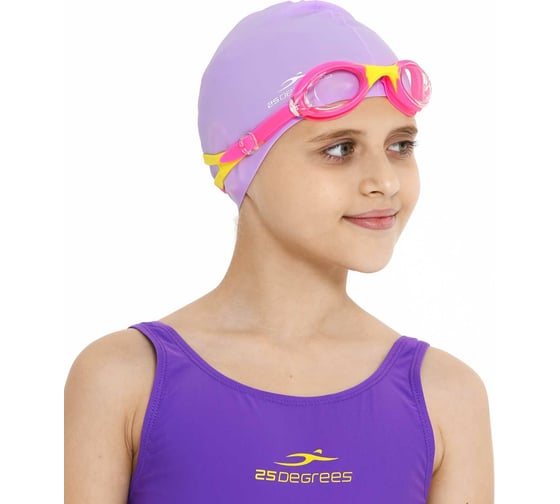 Шапочка для плавания 25Degrees Nuance Purple 25D21004K, детская, силикон УТ-00019506