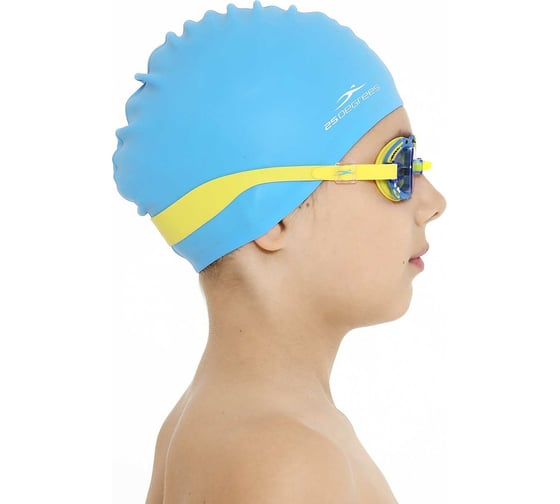 Шапочка для плавания 25Degrees Nuance Blue 25D21004K, детская, силикон УТ-00019503