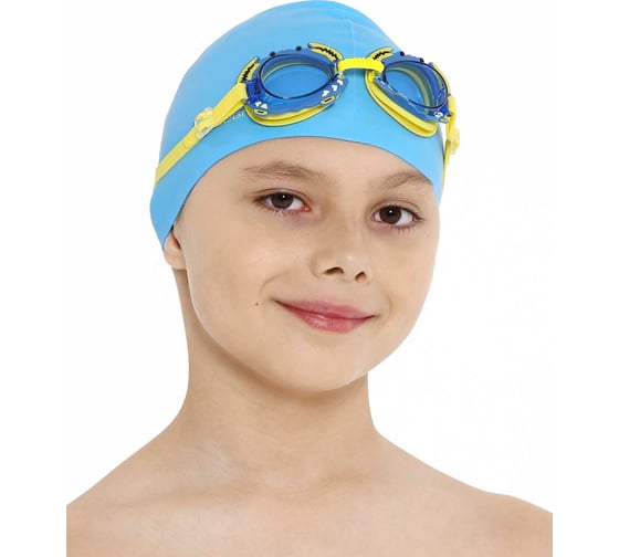 Шапочка для плавания 25Degrees Nuance Blue 25D21004K, детская, силикон УТ-00019503