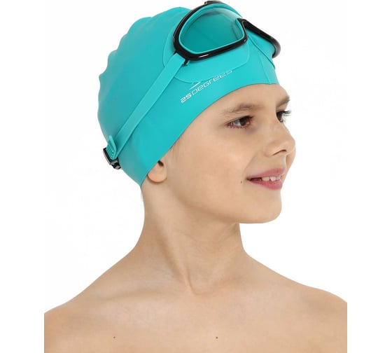 Шапочка для плавания 25Degrees Nuance Green 25D21004J, подростковая, силикон УТ-00019510