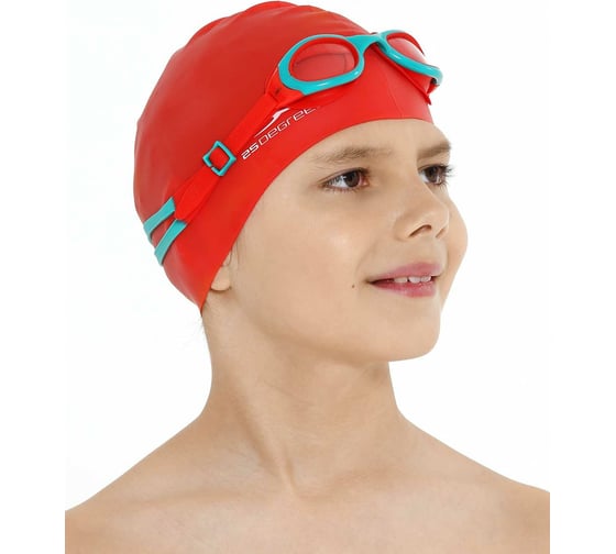 Шапочка для плавания 25Degrees Nuance Red 25D21004J, подростковая, силикон УТ-00019513