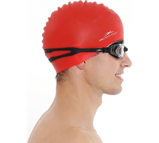 Шапочка для плавания 25Degrees Nuance Red 25D21004A, силикон УТ-00019516