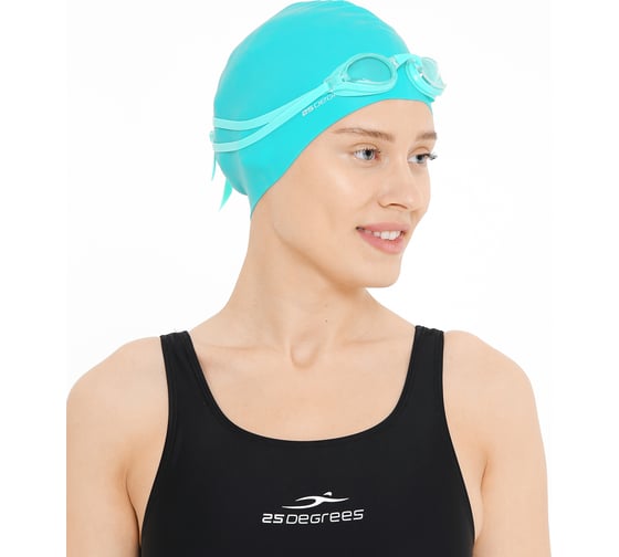 Шапочка для плавания 25Degrees Nuance Green 25D21004A, силикон УТ-00019517