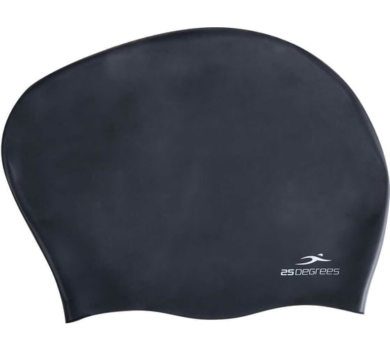 Шапочка для плавания 25Degrees Mamana Black 25D21014A, силикон, для длинных волос УТ-00019524 1