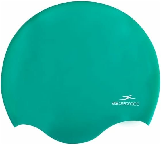 Шапочка для плавания 25Degrees Diva Green 25D21007J, подростковая, силикон, для длинных волос УТ-00019523