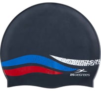 Шапочка для плавания 25Degrees Russia JR Black 25D21005J, подростковая, силикон УТ-00019579