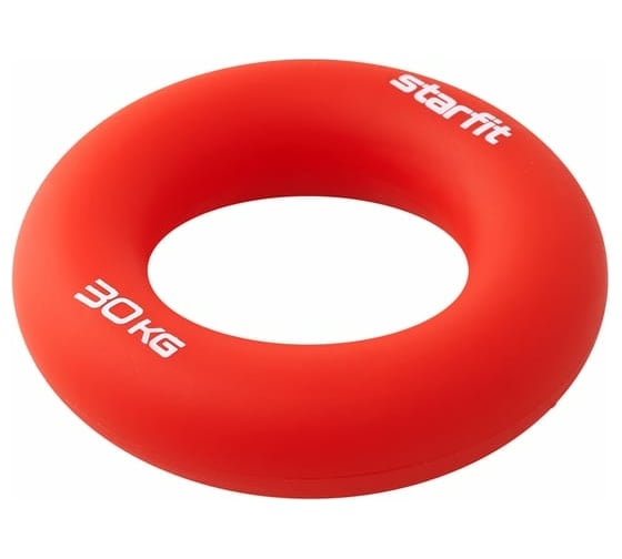 Кистевой эспандер-кольцо Starfit ES-404, силикогель, d=8,8 см, 30 кг, красный УТ-00019248